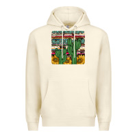 Sandshell cactus sunflower coaster Premium Hoodie - JahusDesignShop