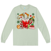Matcha cup of chocolate and cookies Long Sleeve Tee - MaliasSmallBusiness