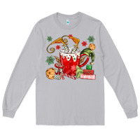 Moon Dust cup of chocolate and cookies Long Sleeve Tee - MaliasSmallBusiness