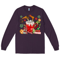 Plum cup of chocolate and cookies Long Sleeve Tee - MaliasSmallBusiness