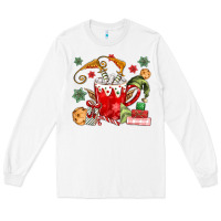 White cup of chocolate and cookies Long Sleeve Tee - MaliasSmallBusiness