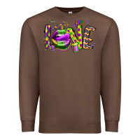 Chestnut mardi gras love lips Premium Sweatshirt - CowGirlArtShop