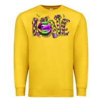 Lemon mardi gras love lips Premium Sweatshirt - CowGirlArtShop