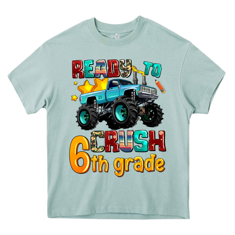 Ready To School Crush 6th Grade Heavy Core Tee by AdoDesignShop | Teevron