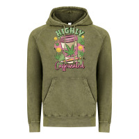 Vintage Olive highly caffeinated Vintage Hoodie - MaliasSmallBusiness
