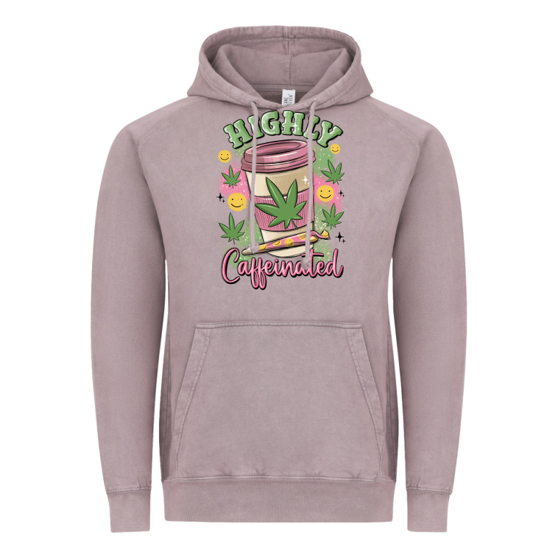 Highly Caffeinated Vintage Hoodie by MaliasSmallBusiness | Teevron