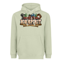 Matcha Small town big spirit Baseball Heavyweight Hoodie - HowdyJamesFarm