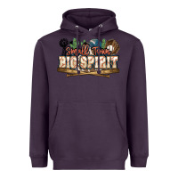 Plum Small town big spirit Baseball Heavyweight Hoodie - HowdyJamesFarm