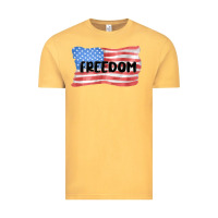 Vintage Mustard freedom usa Vintage Tee - MaliasSmallBusiness