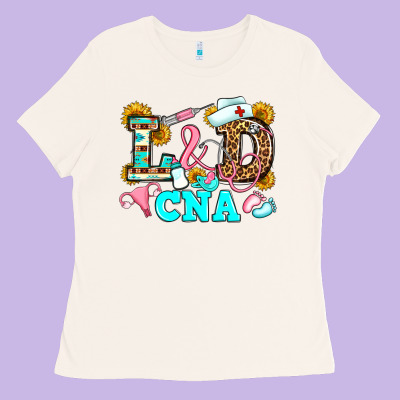 Labor And Delivery Cna Ladies Tee Designed By Jahusdesignshop