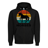 Black Just A Girl Who Loves Horses Zipper Hoodie - Bettercallsaul