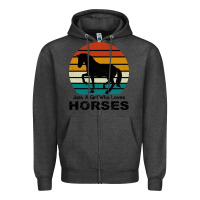 Charcoal Heather Just A Girl Who Loves Horses Zipper Hoodie - Bettercallsaul