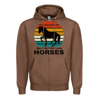 Chestnut Just A Girl Who Loves Horses Zipper Hoodie - Bettercallsaul