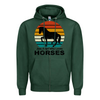 Sports Green Just A Girl Who Loves Horses Zipper Hoodie - Bettercallsaul