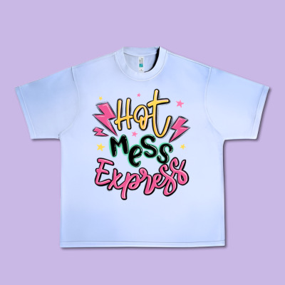 Hot Mess Express Urban Heavy Tee Designed By Maliassmallbusiness