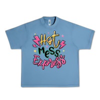 Pebble Blue hot mess express Urban Heavy Tee - MaliasSmallBusiness