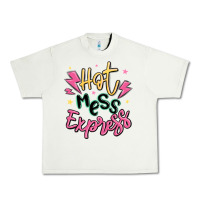 Pistachio hot mess express Urban Heavy Tee - MaliasSmallBusiness