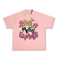 Salmon hot mess express Urban Heavy Tee - MaliasSmallBusiness