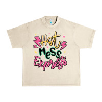 Sandshell hot mess express Urban Heavy Tee - MaliasSmallBusiness