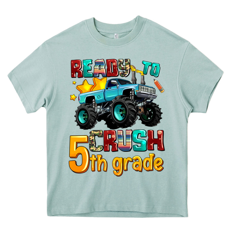 Ready To School Crush 5th Grade Heavy Core Tee by AdoDesignShop | Teevron