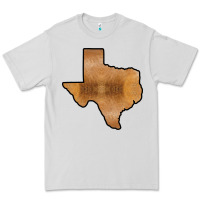 Texas Map Western Horsehide Pattern Premium Tee | Teevron