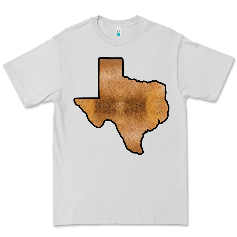 Texas Map Western Horsehide Pattern Premium Tee by Bettercallsaul | Teevron