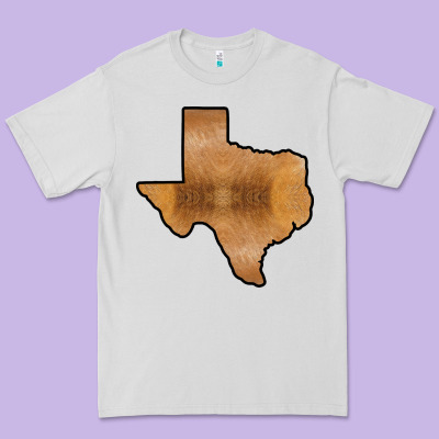 Texas Map Western Horsehide Pattern Premium Tee Designed By Bettercallsaul