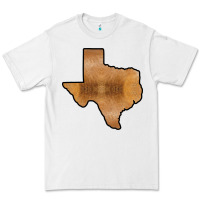White Texas Map Western Horsehide Pattern Premium Tee - Bettercallsaul