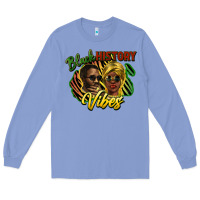 Colony Blue black history vibes Long Sleeve Tee - NancyCooperArtShop