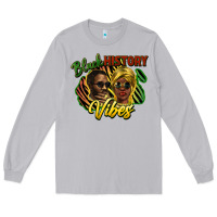 Moon Dust black history vibes Long Sleeve Tee - NancyCooperArtShop