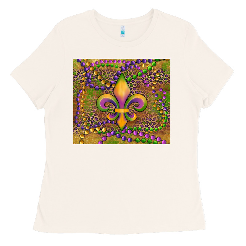Mardi Gras Fleur De Lis Ladies Tee by RanaPortraitStore | Teevron