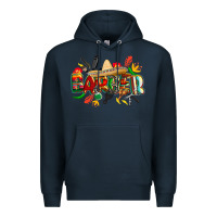 Navy cinco de mayo barber Premium Hoodie - CowGirlArtShop