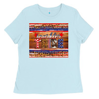 Baby Blue 4th of July sparkler tribe Ladies Tee - HRA Design Shop