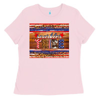Bubblegum Pink 4th of July sparkler tribe Ladies Tee - HRA Design Shop