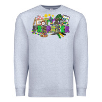 Heather Grey tax preparer mardi gras Premium Sweatshirt - CowGirlArtShop