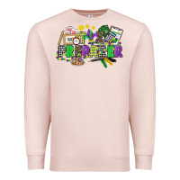 Pale Pink tax preparer mardi gras Premium Sweatshirt - CowGirlArtShop
