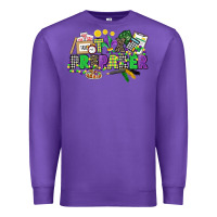 Purple tax preparer mardi gras Premium Sweatshirt - CowGirlArtShop
