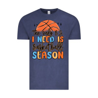 Vintage Denim the only b.s. i need is basketball season Vintage Tee - MaliasSmallBusiness