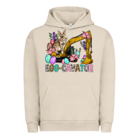 Pigment French Oak Egg Cavator Easter Urban Hoodie - BundleAndBundleShop