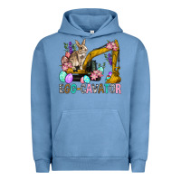 Pigment Pebble Blue Egg Cavator Easter Urban Hoodie - BundleAndBundleShop