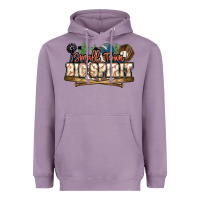 Lavender Small town big spirit Baseball Heavyweight Hoodie - HowdyJamesFarm
