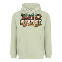 Matcha Small town big spirit Baseball Heavyweight Hoodie - HowdyJamesFarm