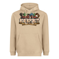 Small Town Big Spirit Baseball Heavyweight Hoodie | Teevron