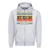 Heather Grey Hello Joe Biden 2020 Zipper Hoodie - Bettercallsaul