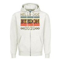 Oatmeal Heather Hello Joe Biden 2020 Zipper Hoodie - Bettercallsaul
