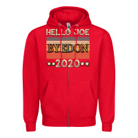 Red Hello Joe Biden 2020 Zipper Hoodie - Bettercallsaul