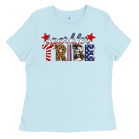 Baby Blue sparkler tribe Ladies Tee - HRA Design Shop
