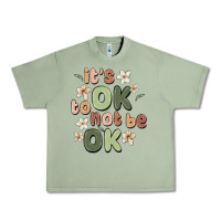Oil Green it's ok to not be ok Urban Heavy Tee - MaliasSmallBusiness