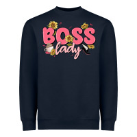 Navy boss lady Heavyweight Sweatshirt - MaliasSmallBusiness