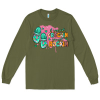 Army Green if you aint crockin you aint rockin Long Sleeve Tee - MaliasSmallBusiness